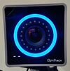 A PrimeX camera with the ringlight displaying a flashing cyan color, with no ringlight. 
