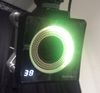 A Prime series camera with a flashing yellow ring light, to indicate a firmware update.