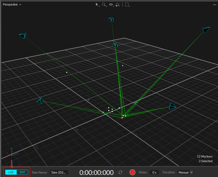 The current mode is highlighted in Cyan on the control deck.