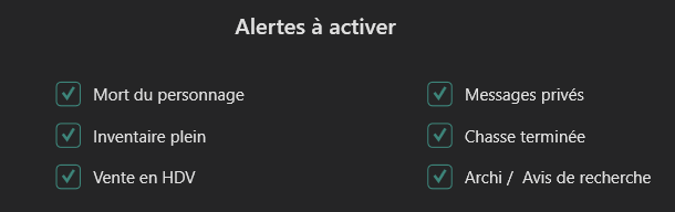 Insertion du webhook
