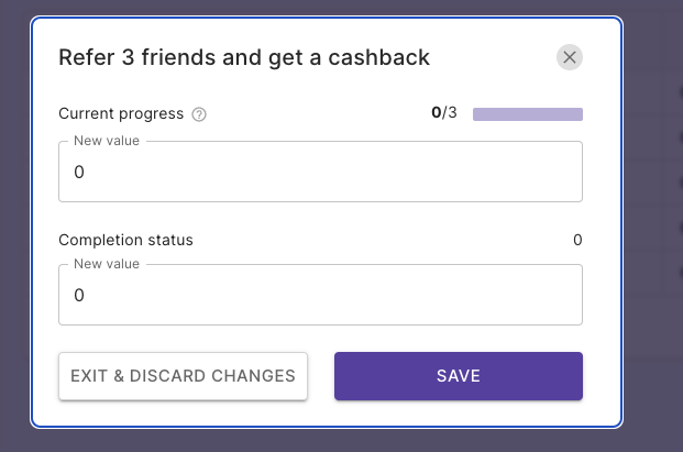 Save achievement progress
