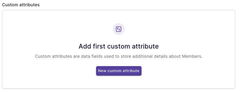 New custom attribute button