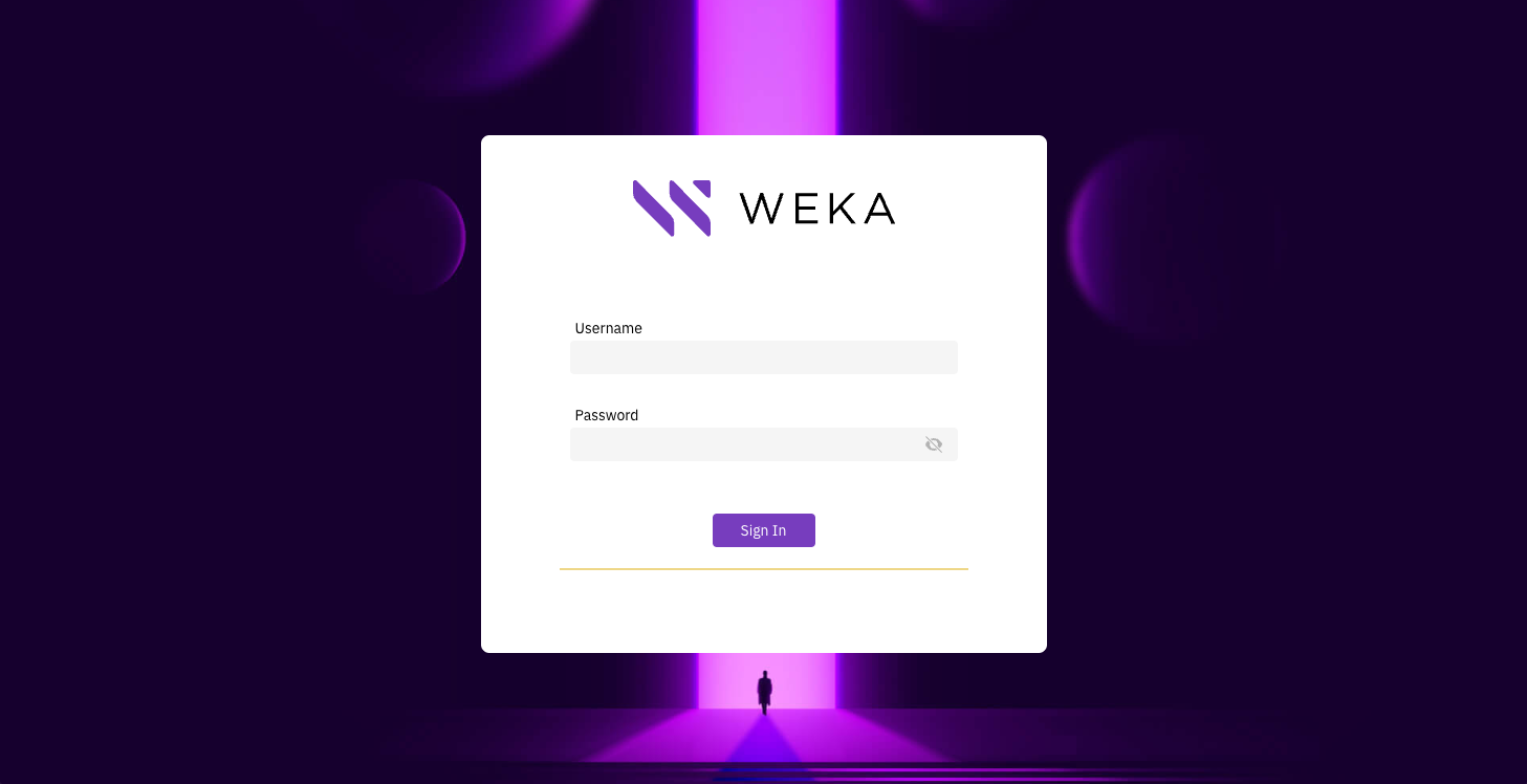Sign in to the WEKA GUI