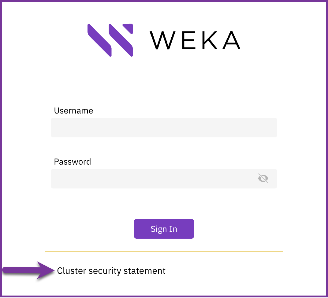 Sign in page with a banner example