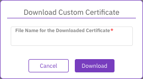 Download Custom CA Certificate