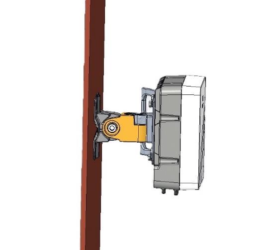 Adjusting the direction and angle of the device on the wall mount