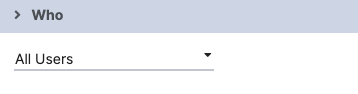 Used to show to all users.
