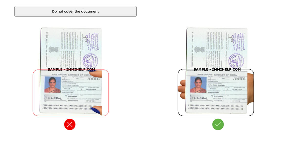 Do not cover document