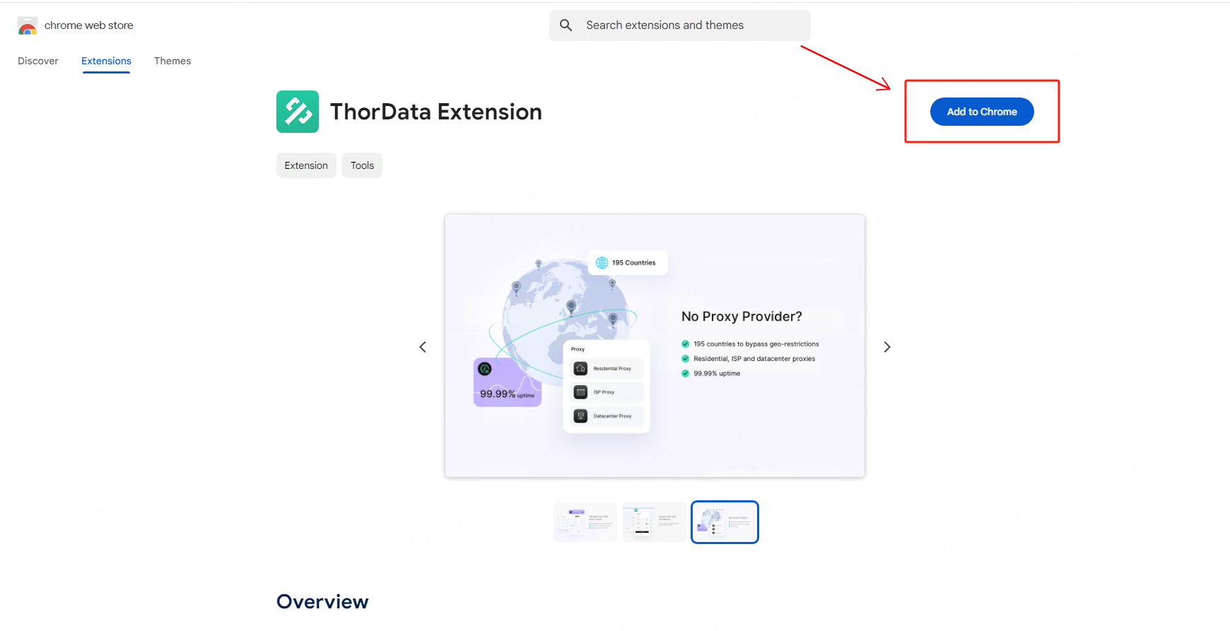 Install the ThorData Google Extension