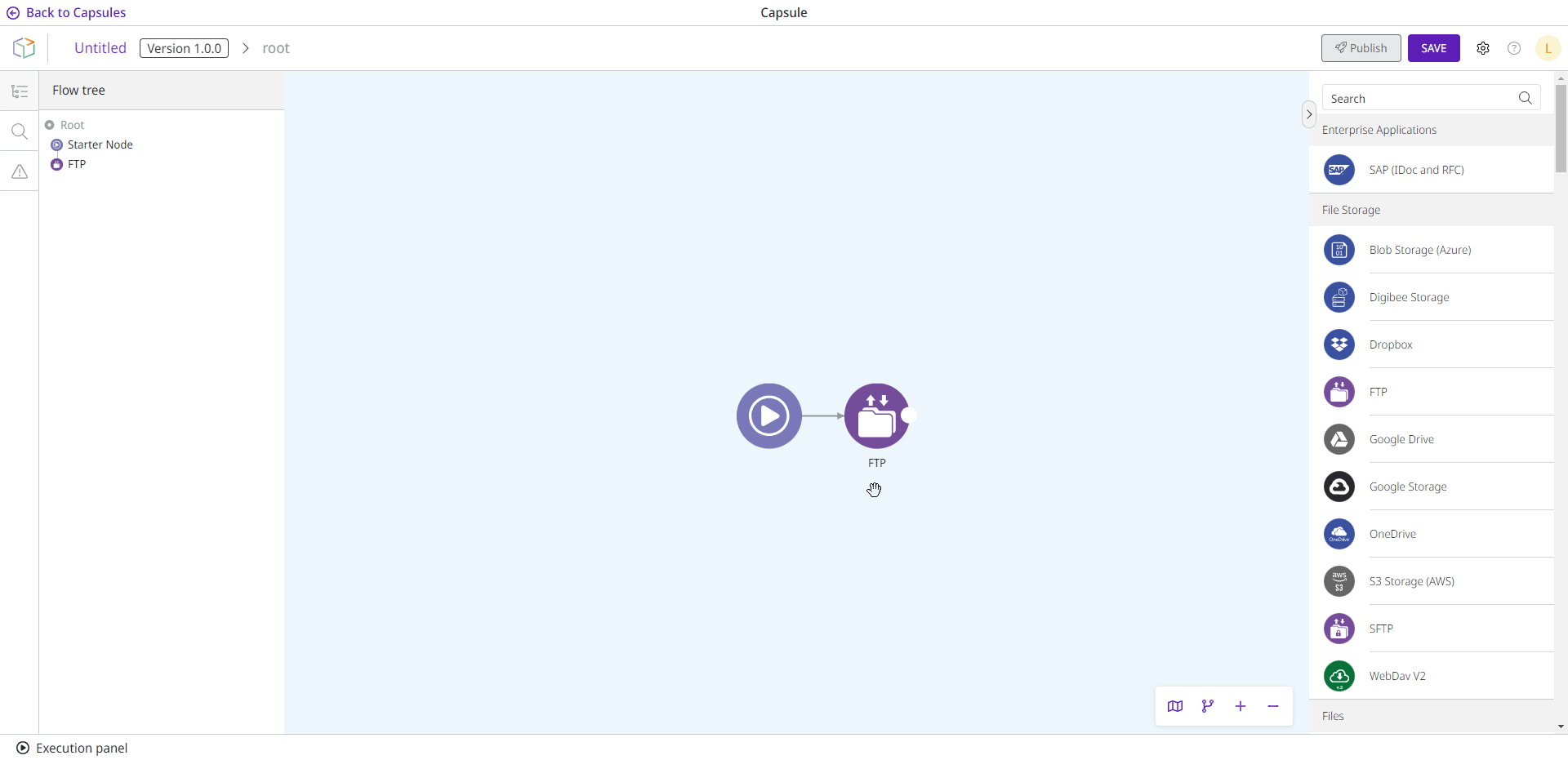 Open and close the component's configuration form. Then, remove the connection line between the component and the Starter Node, followed by deleting the component itself.