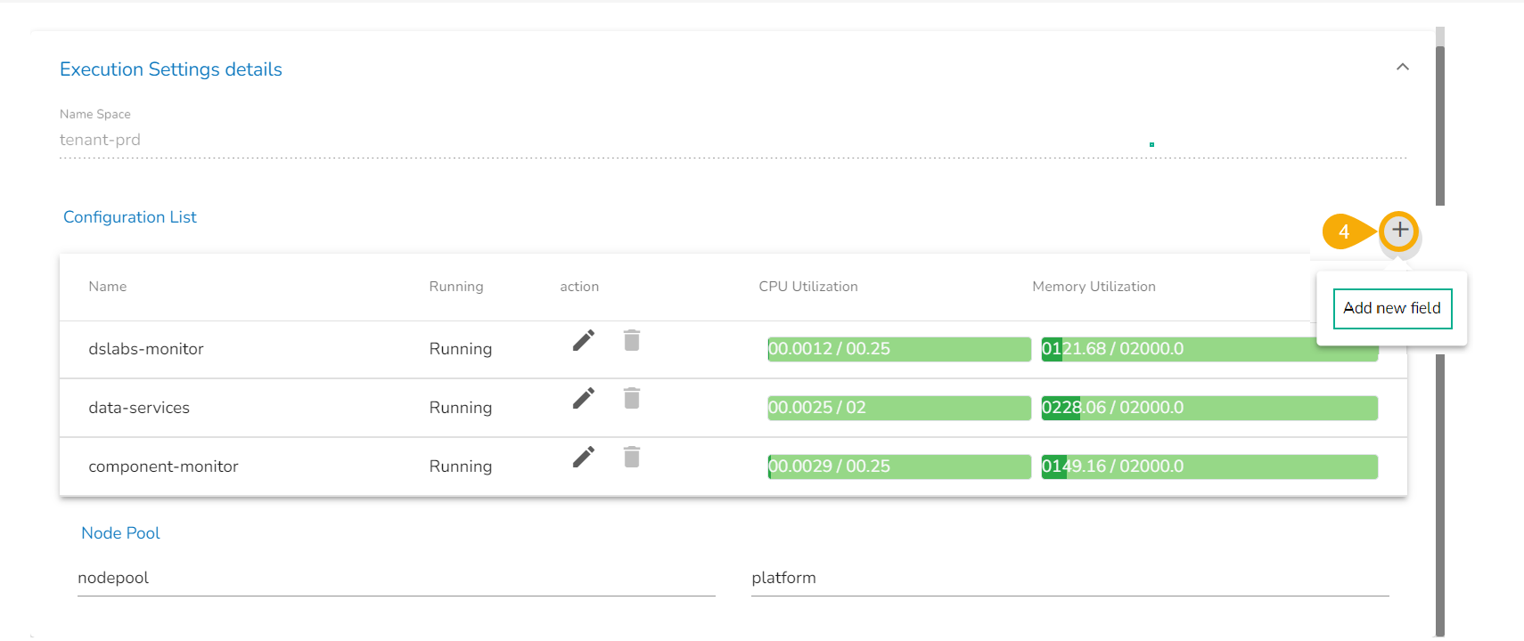 Execution Settings Administrative Settings Execution Settings Administrative Settings