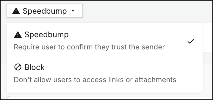 Custom detection - Change link/attachment behavior