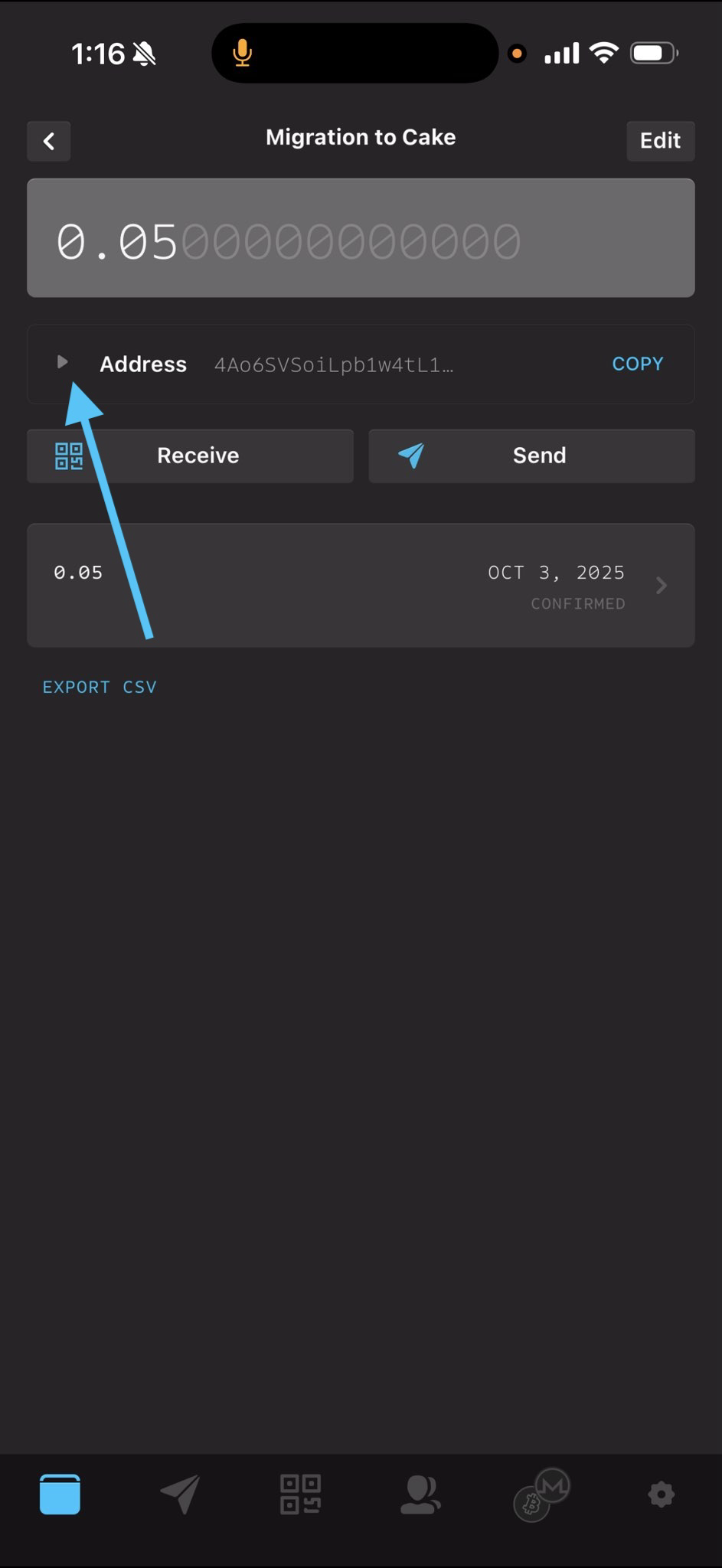 Expand the secrets dropdown
