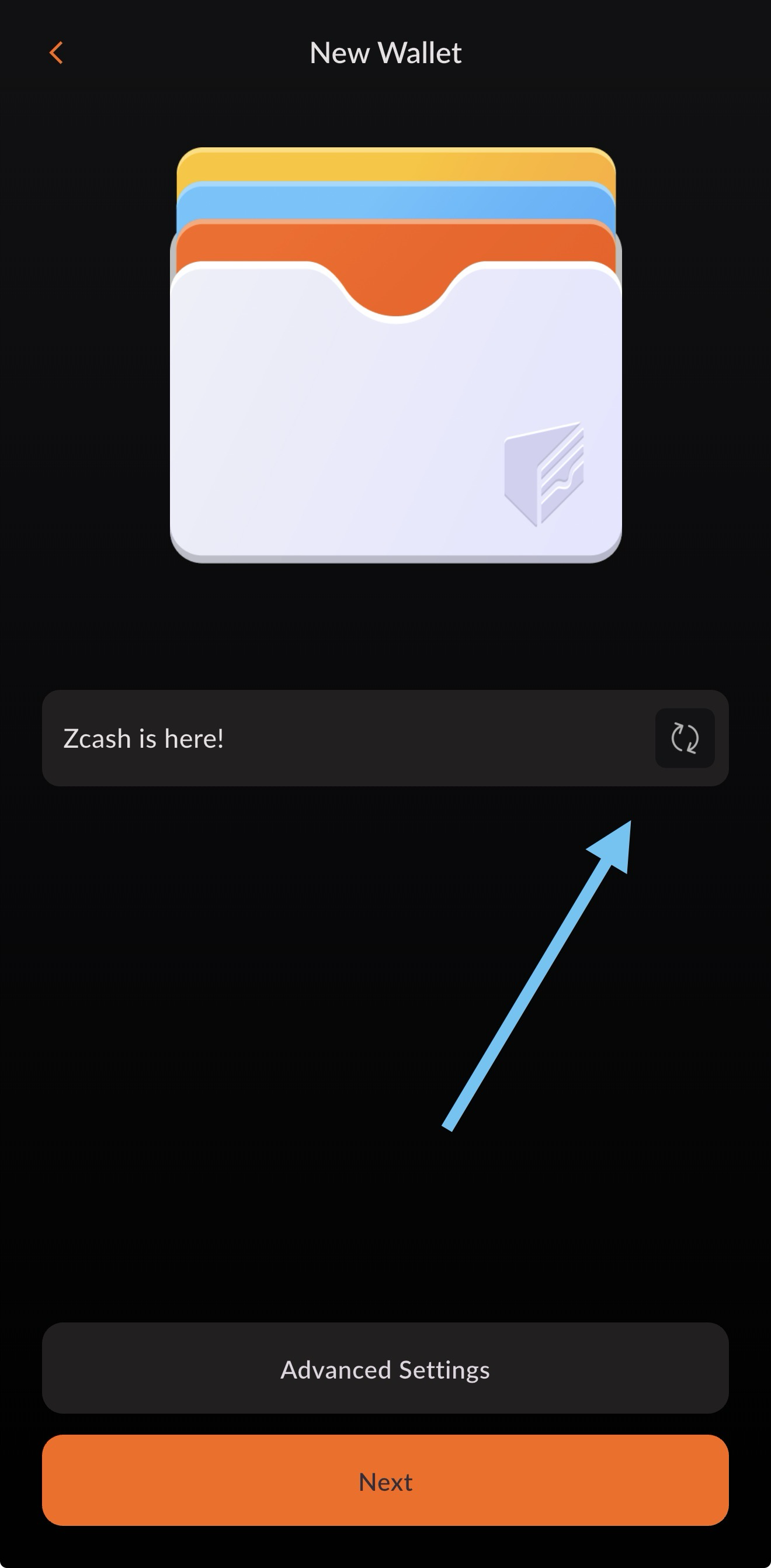 Create your wallet's name