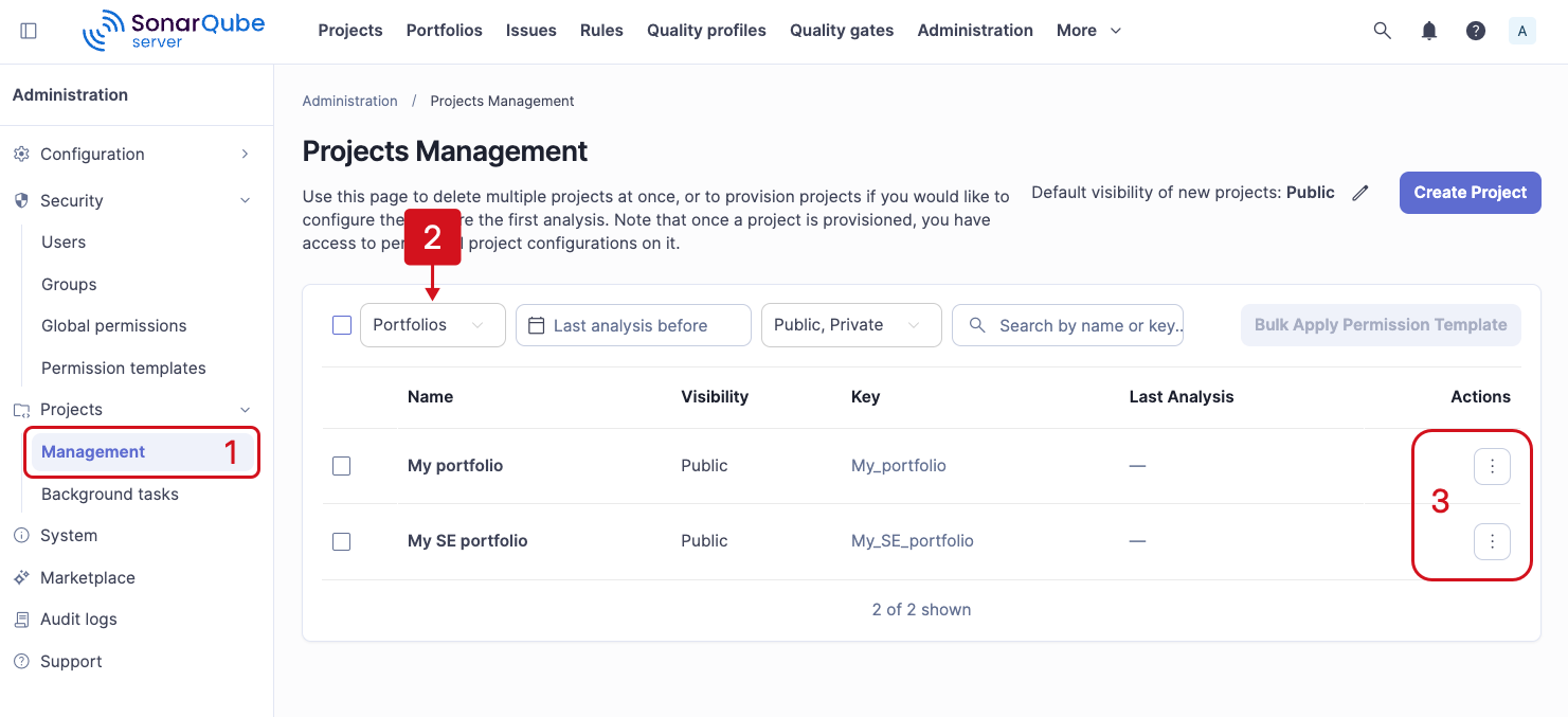Restore portfolio access