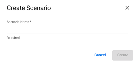 Create Scenario Modal