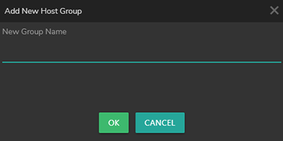 New Host Group Window
