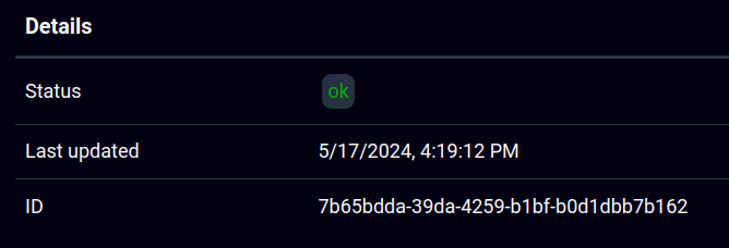 AI Cloud model detail page showing the model UUID highlighted in the URL and on the page