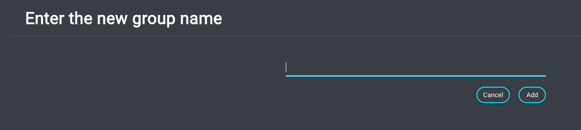 Add Group Dialog