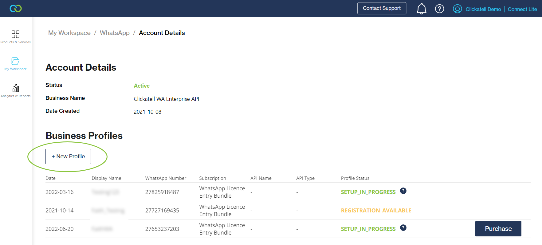 Add & manage WhatsApp Business profiles WhatsApp User Guide