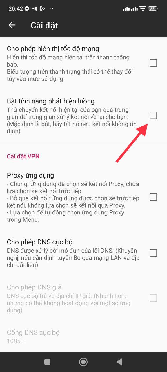 tắt dòng 2 đi 