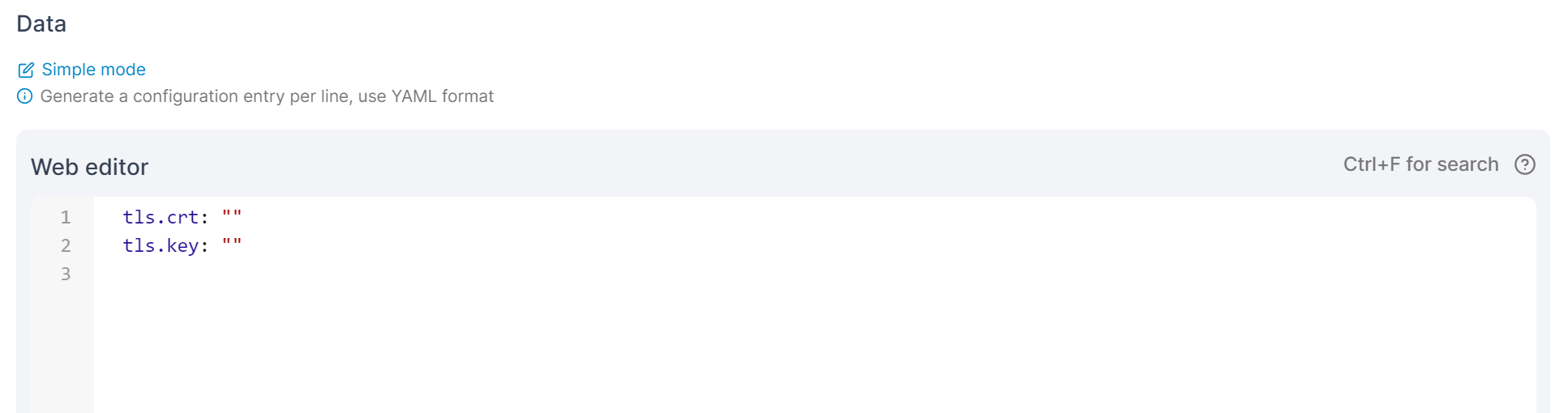 Add a secret portainer documentation