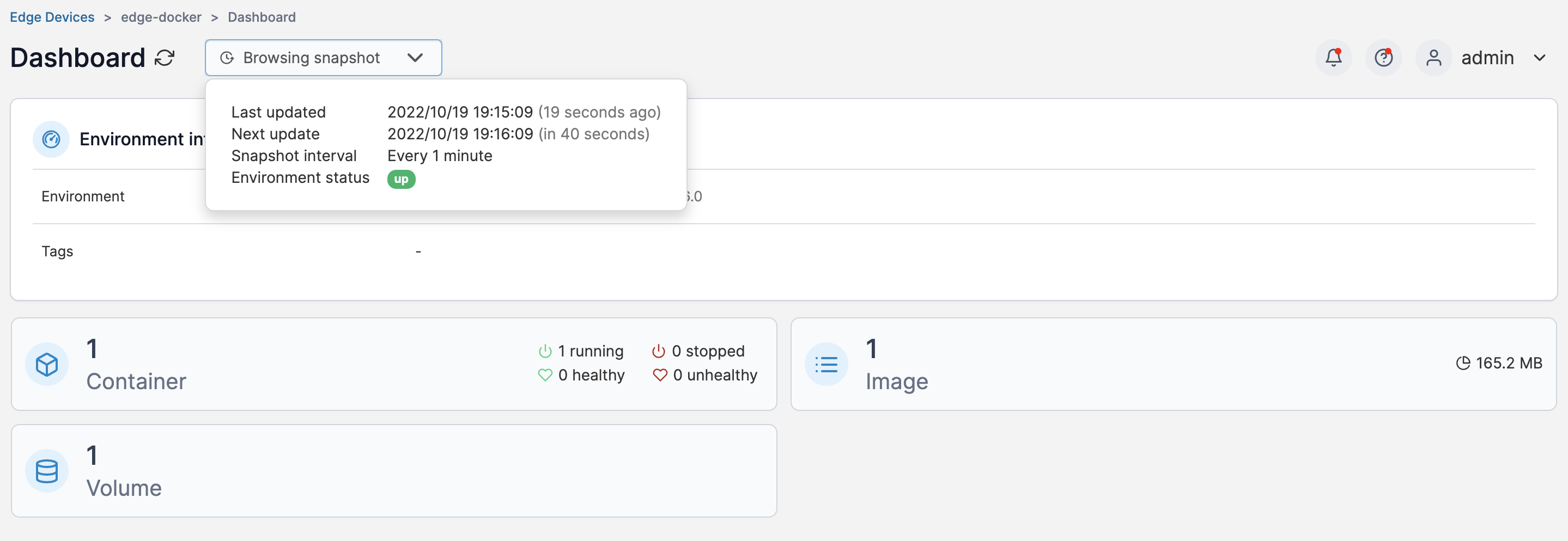 Snapshot browsing - Portainer Documentation