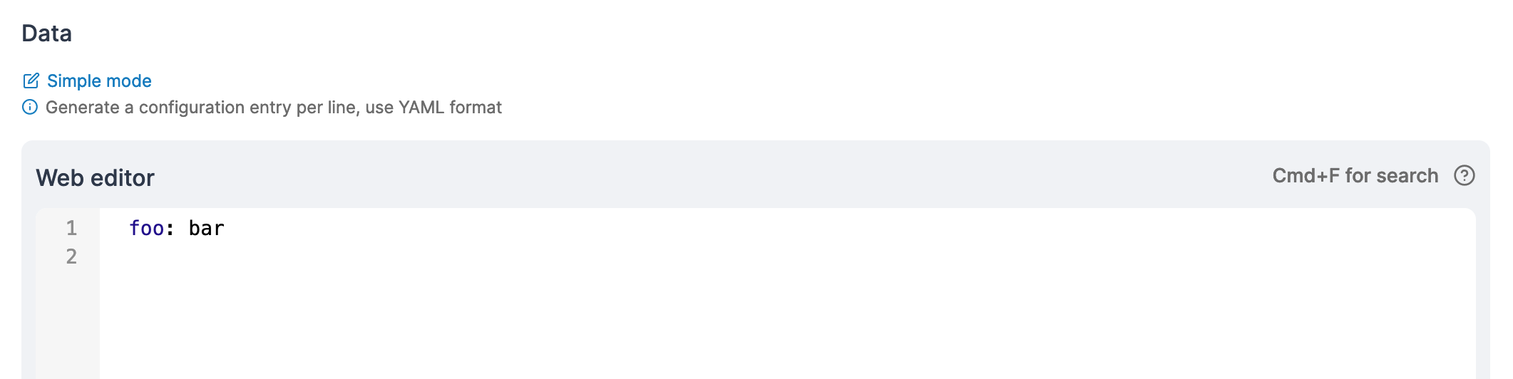Add a ConfigMap Portainer Documentation