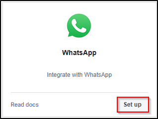Add WhatsApp to your application
