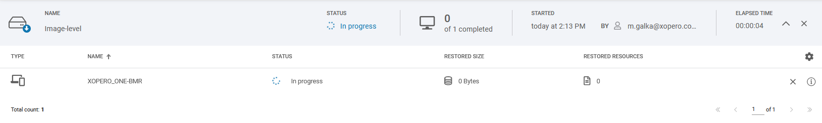 BMR Recovery details