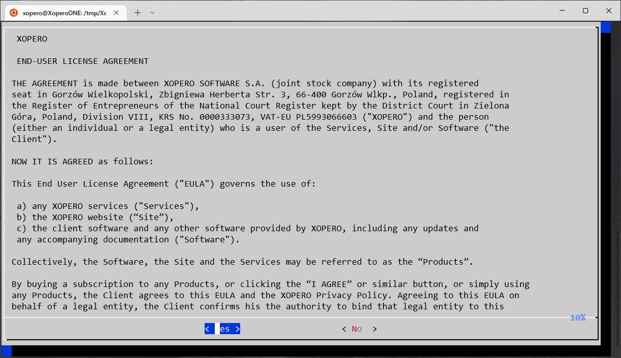 End-user license agreement
