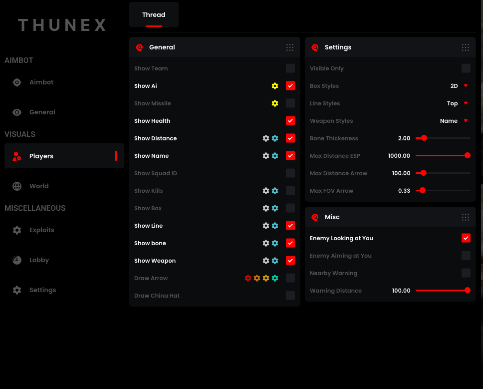 ESP Settings