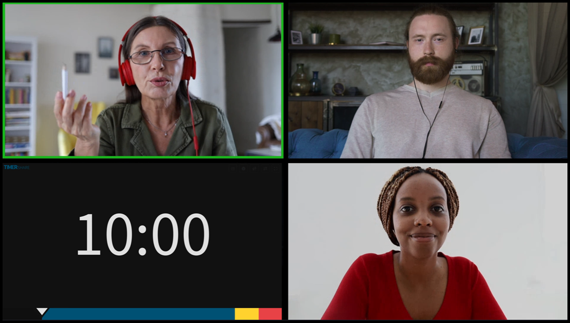 ミーテイングにタイマーを設置する