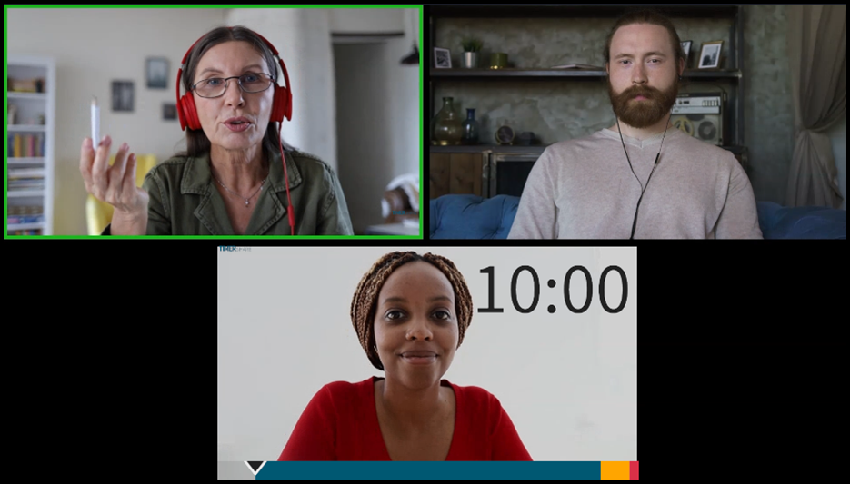 オンライン会議でTIMERshareを表示