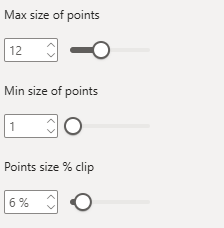 Screenshot of points styling settings in the symbology pane.