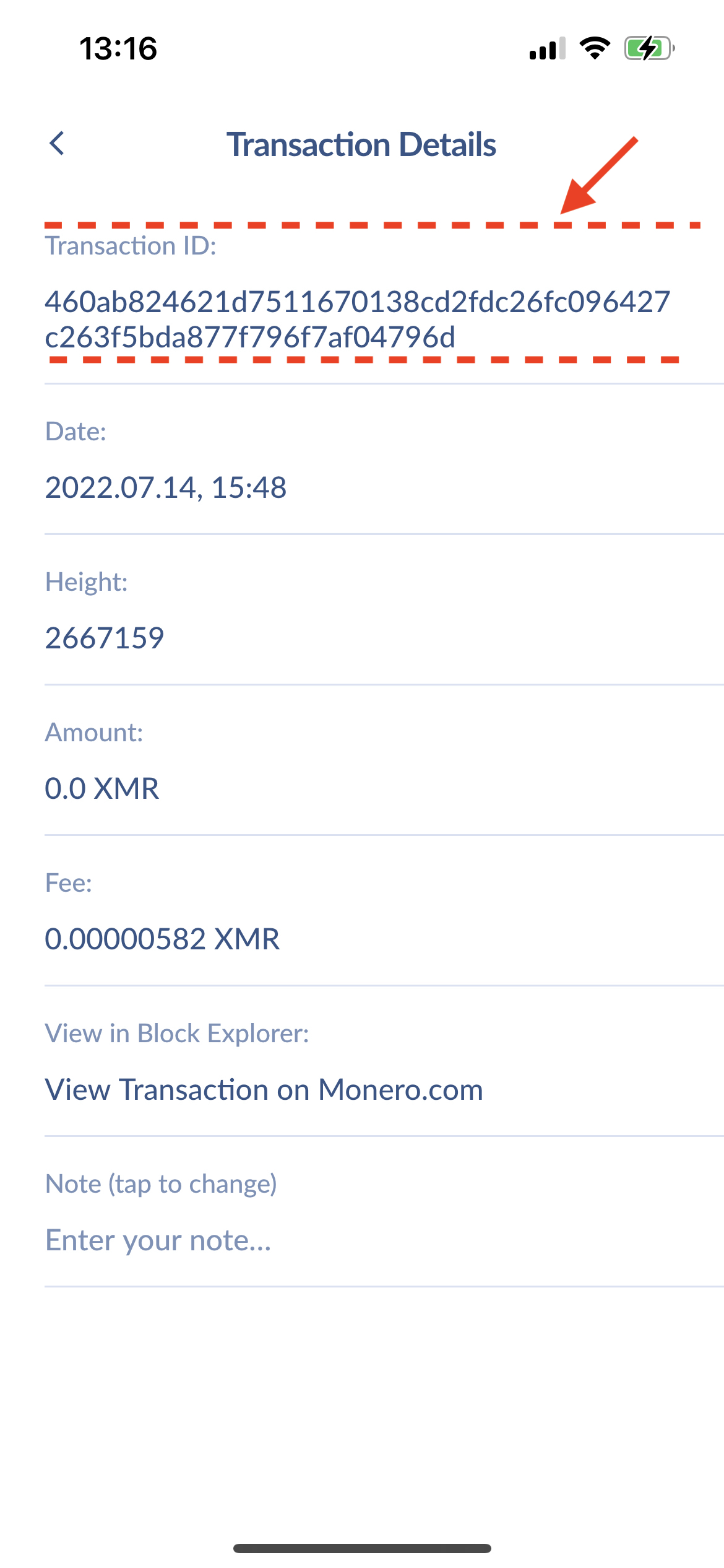 transaction ID
