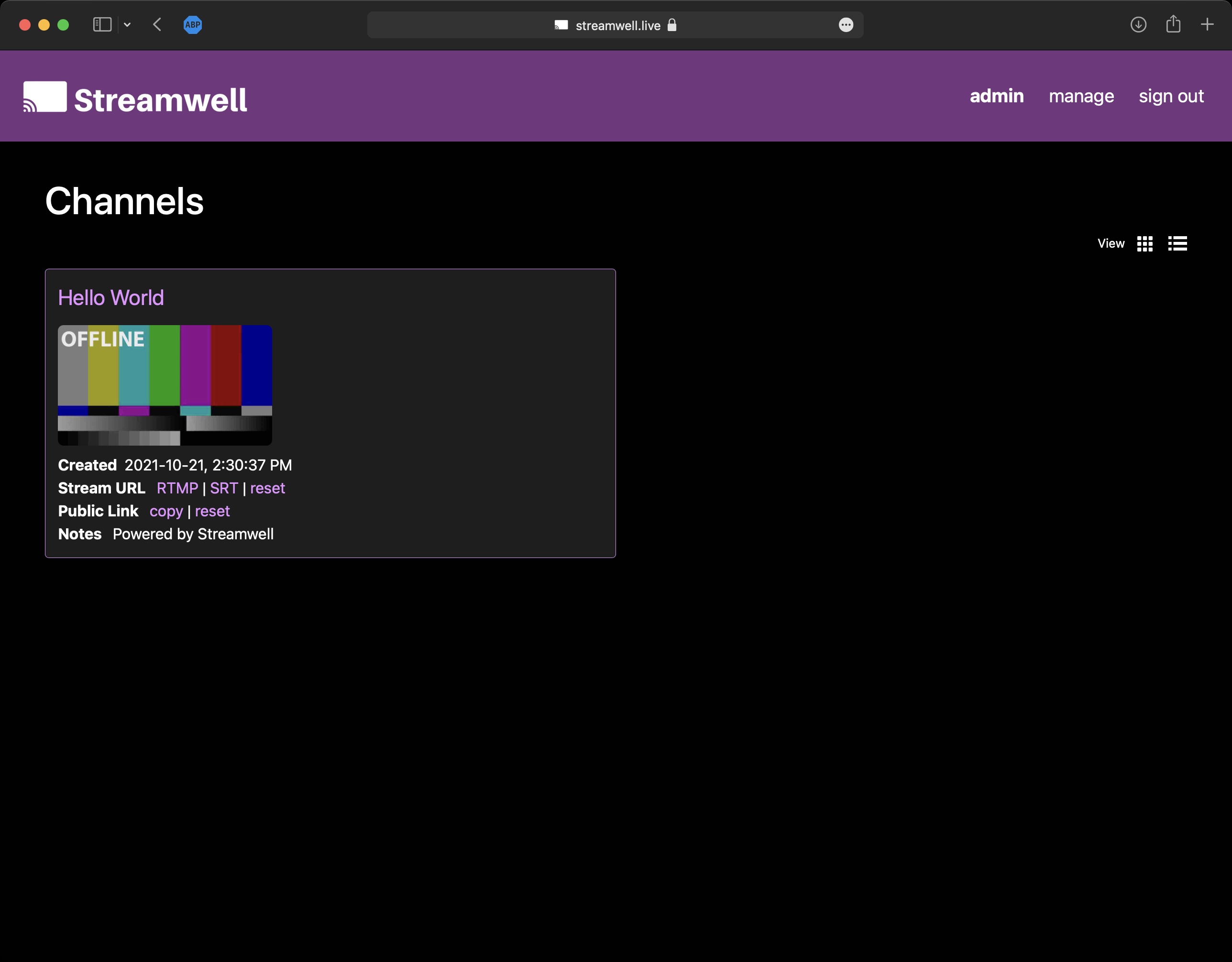 Homepage - Stream Offline